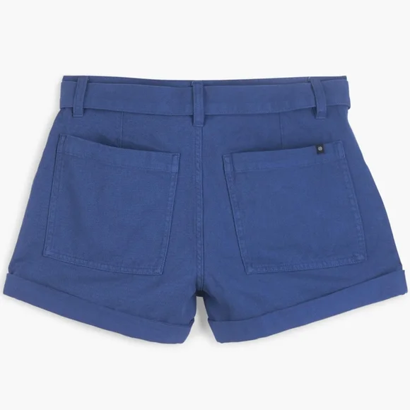 Lucky Brand Mid Rise Utility Shorts In Dark Blue Size 2 Style 7WW2013 - Picture 2 of 8